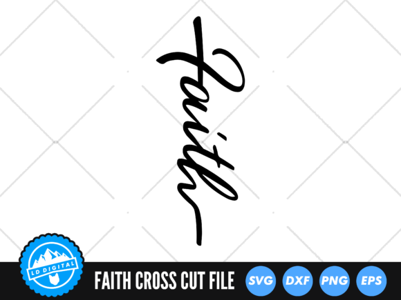 Faith Cross SVG Faith Script Cut File Review