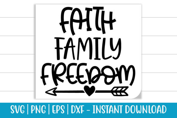 FAITH FAMILY FREEDOM SVG Cut File Review for Real Projects