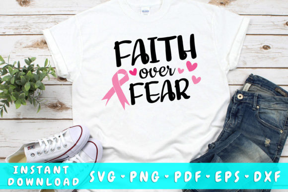 Review of Faith over Fear Cancer SVG for Real Embroidery Projects