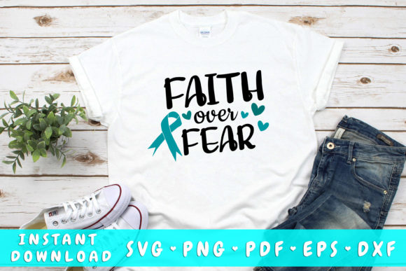 Reviewing Faith over Fear Ovarian Cancer SVG for Real Embroidery Projects